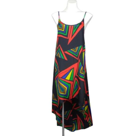 Ark & Co. Geo Print High Low Dress Small - Picture 1 of 13